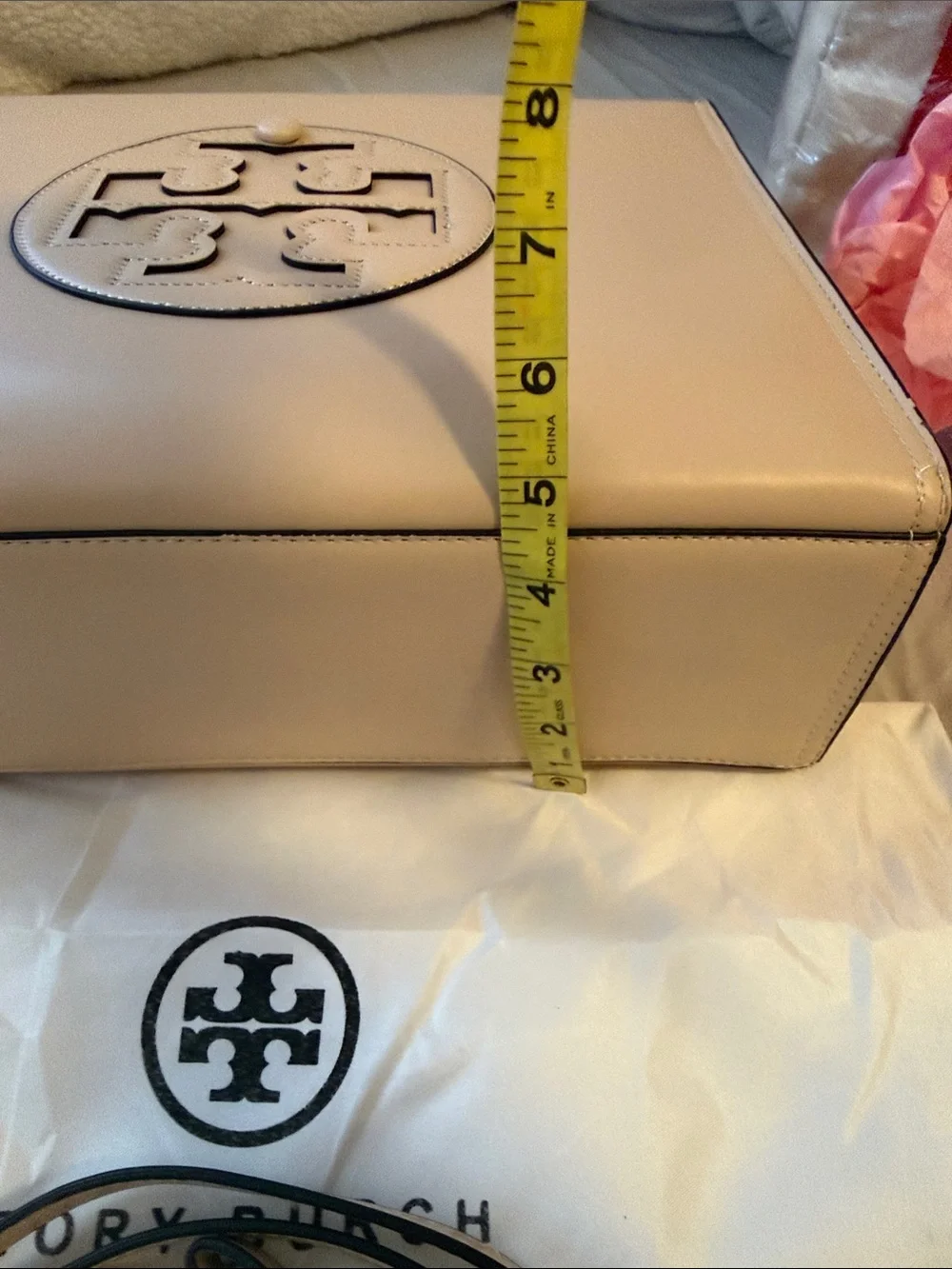 Beige structured Tote Bag nwot